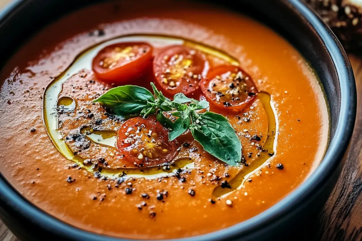 Creamy Roasted Tomato And Garlic Soup A Hug In A Bowl Recipe