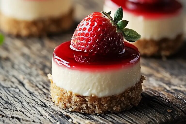 Mini Strawberry Cheesecakes Recipe
