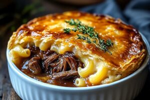 Oxtail Pot Pie With Mac & Cheese Crust Recipe