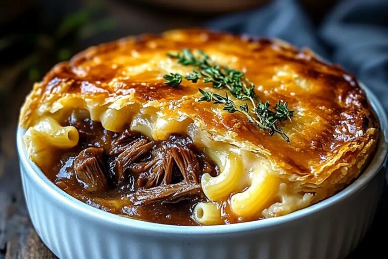 Oxtail Pot Pie With Mac & Cheese Crust Recipe