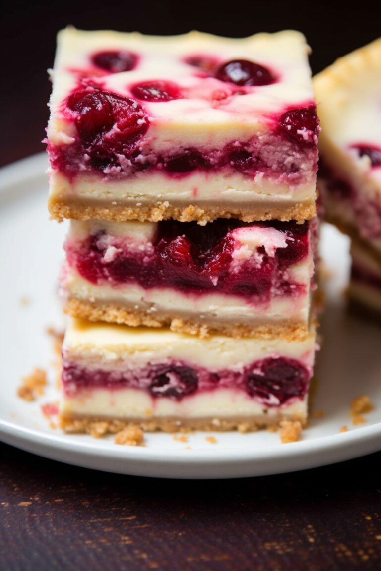 Cranberry Cheesecake Bars Recipe
