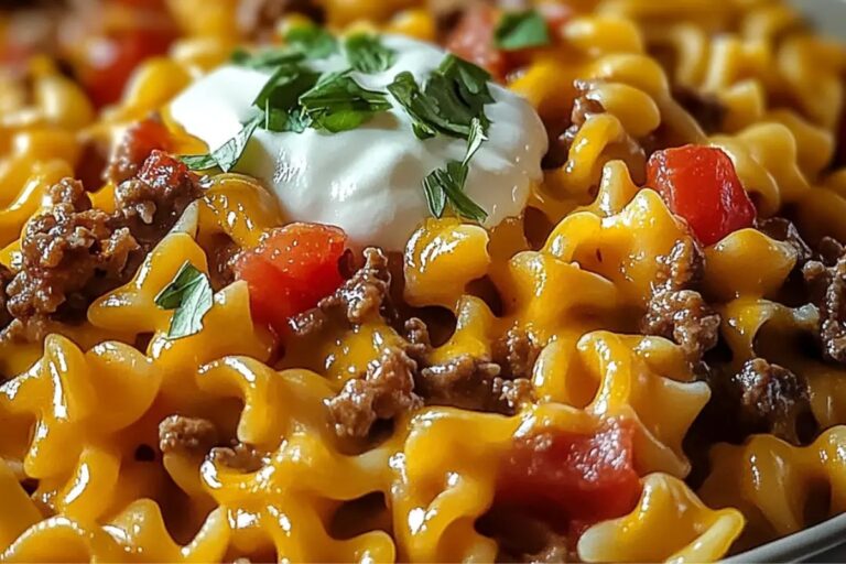 Cheesy Beef Taco Pasta Recipe