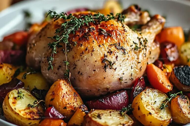Roasted Chicken With Herb Vegetables Recipe