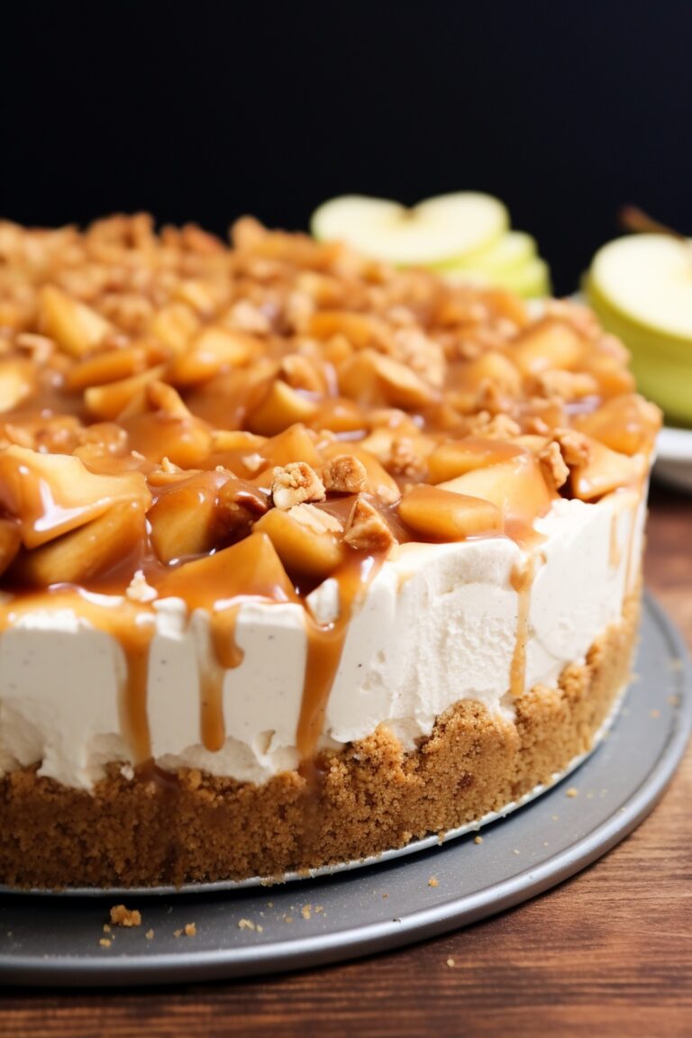 No-Bake Apple Pie Cheesecake Recipe
