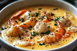 Creamy Crab And Shrimp Seafood Bisque Recipe