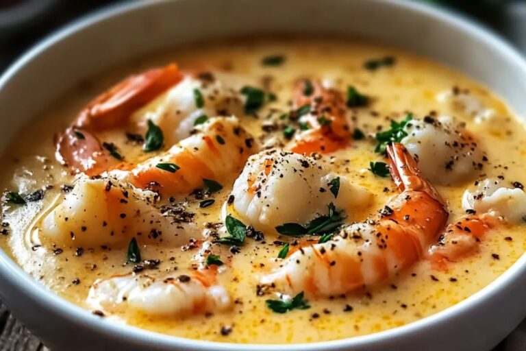 Creamy Crab And Shrimp Seafood Bisque Recipe