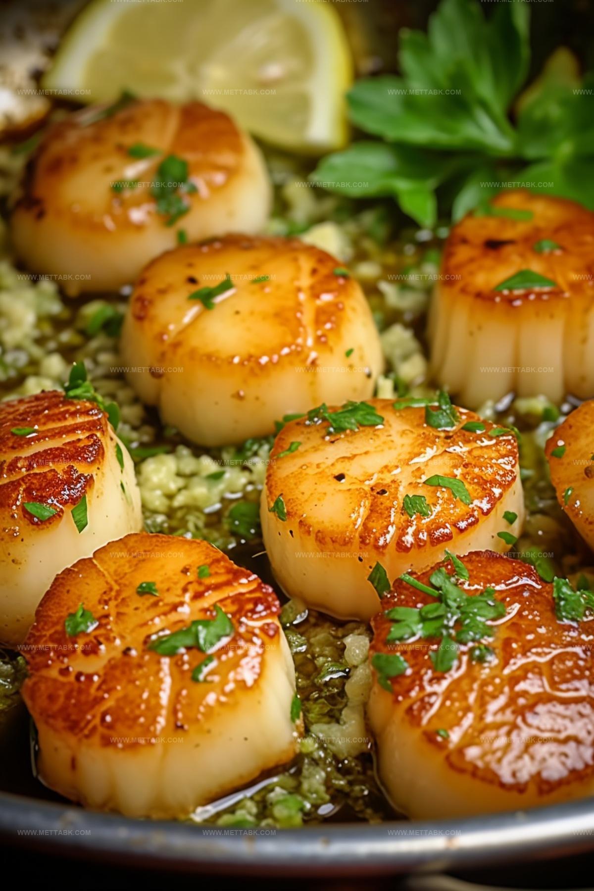 Garlic Lemon Butter Seared Scallops Recipe
