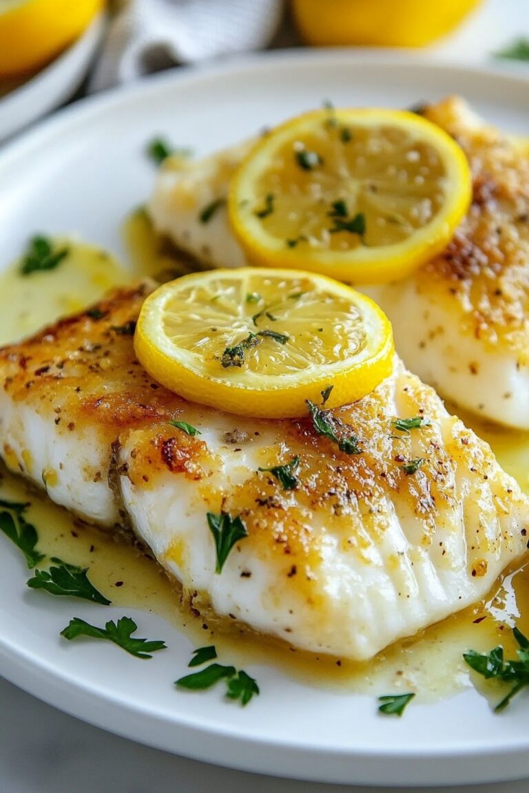 Lemon Butter Baked Cod Recipe