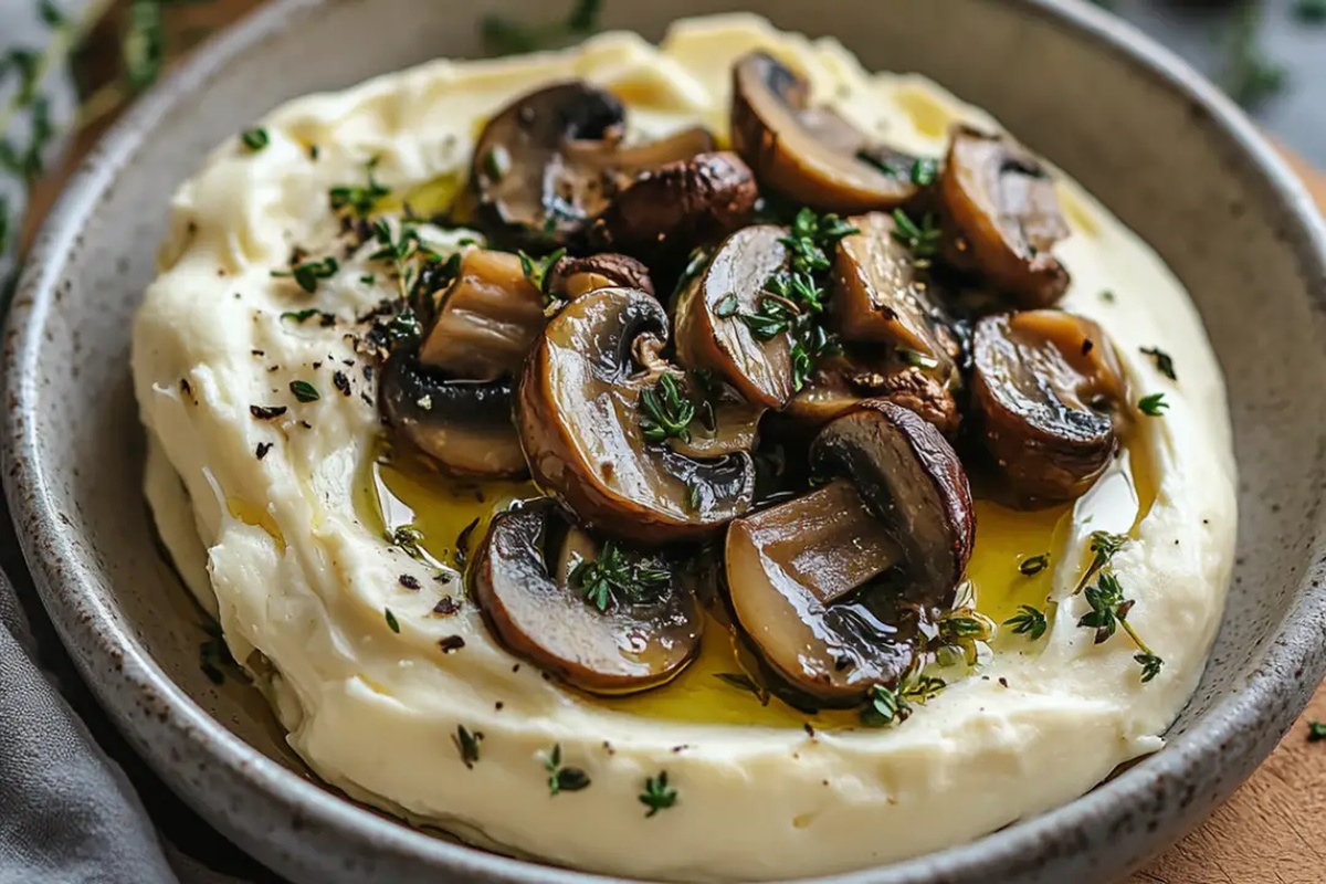 Whipped Camembert Butter With Mushrooms Recipe