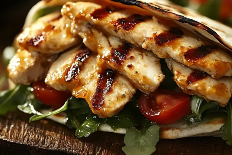 Smoked Gouda & Garlic Chicken Wrap Recipe