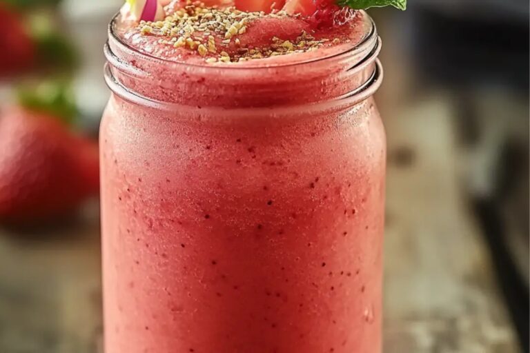 Watermelon Strawberry Smoothie Recipe