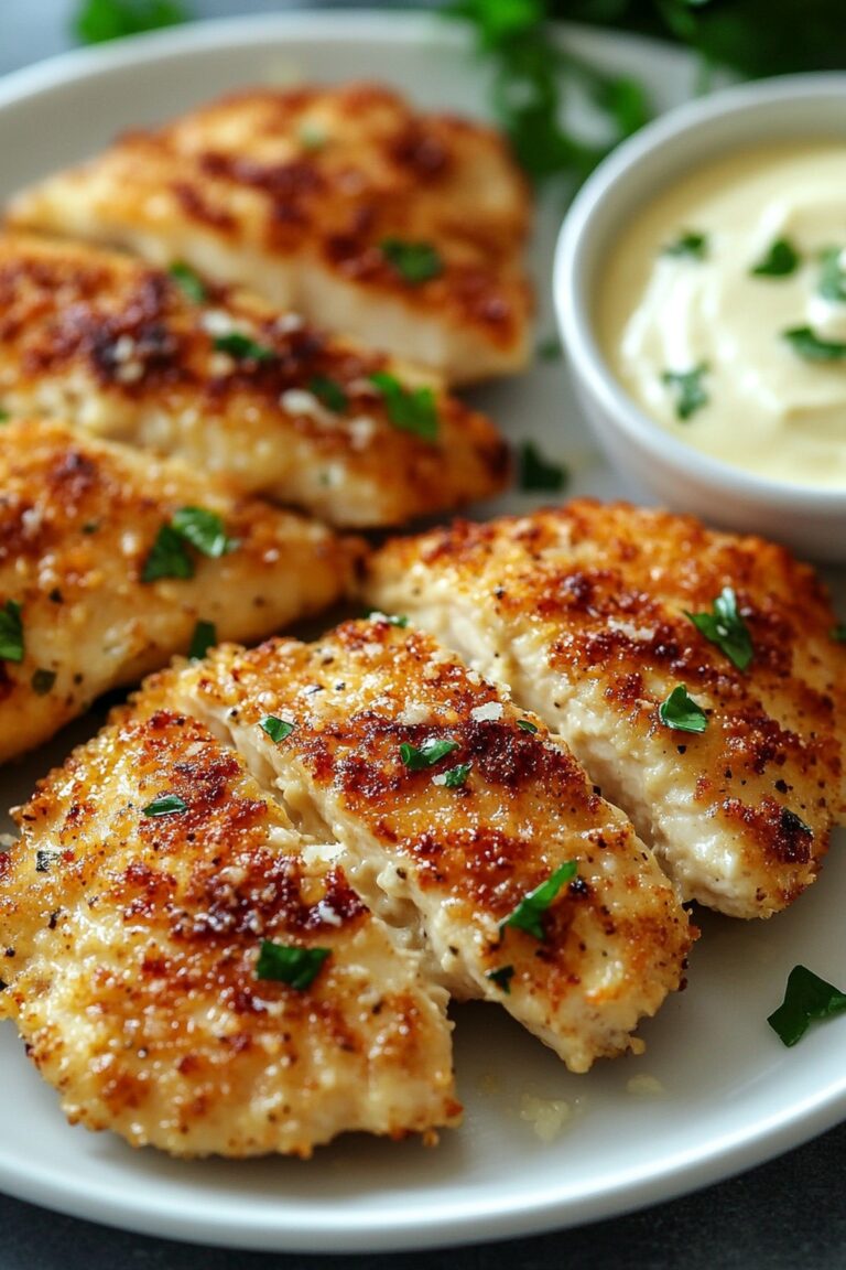 Air Fryer Parmesan Crusted Chicken Recipe