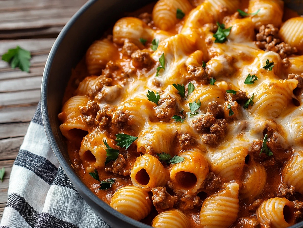 Creamy Beef And Shells Recipe