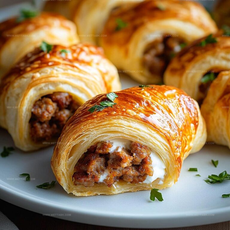 Rotel Sausage & Cream Cheese Crescents Recipe