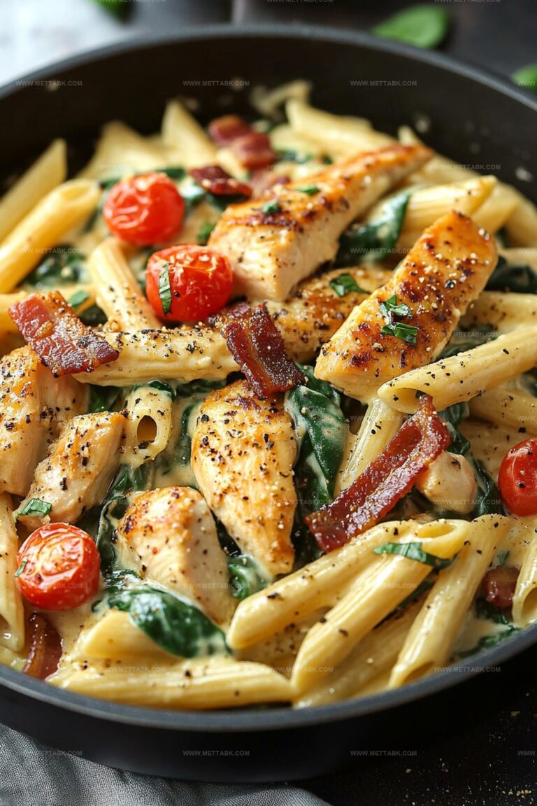 Chicken Bacon Spinach Penne Recipe