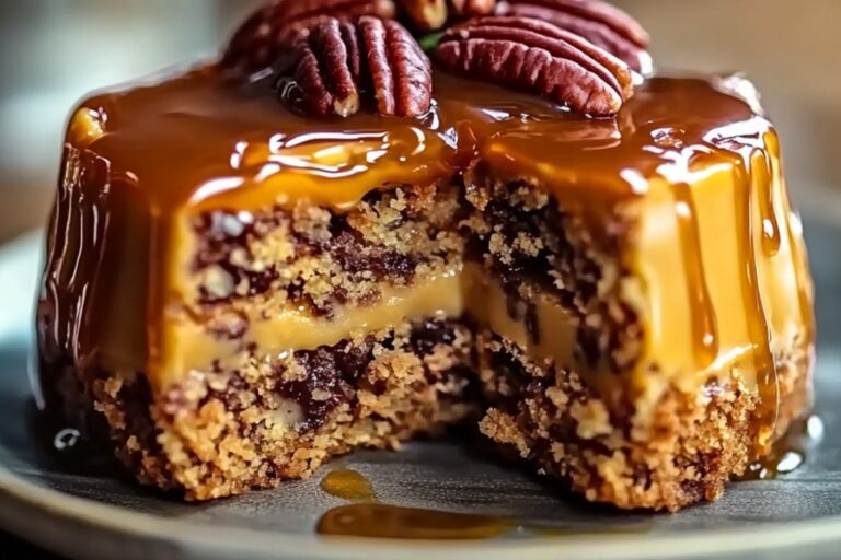 Southern Pecan Caramel Cake Recipe