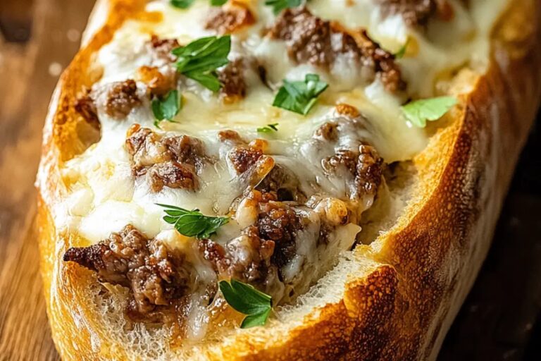 Philly Cheesesteak Garlic Bread Recipe