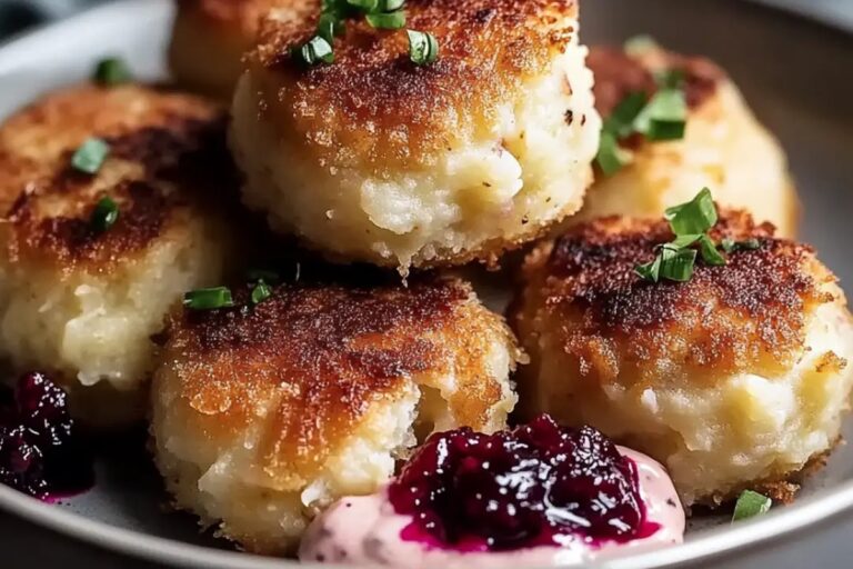 Crispy Mashed Potato Croquettes With Cranberry Mayo Recipe