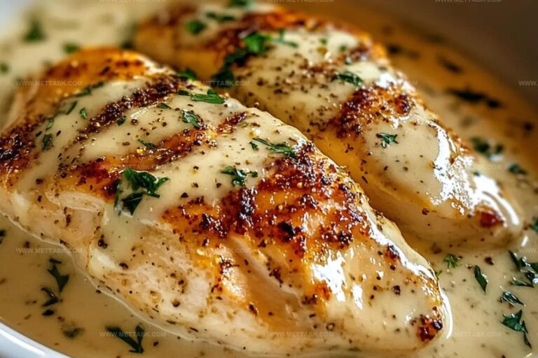 Baked Caesar Chicken With A Creamy Parmesan Sauce Recipe