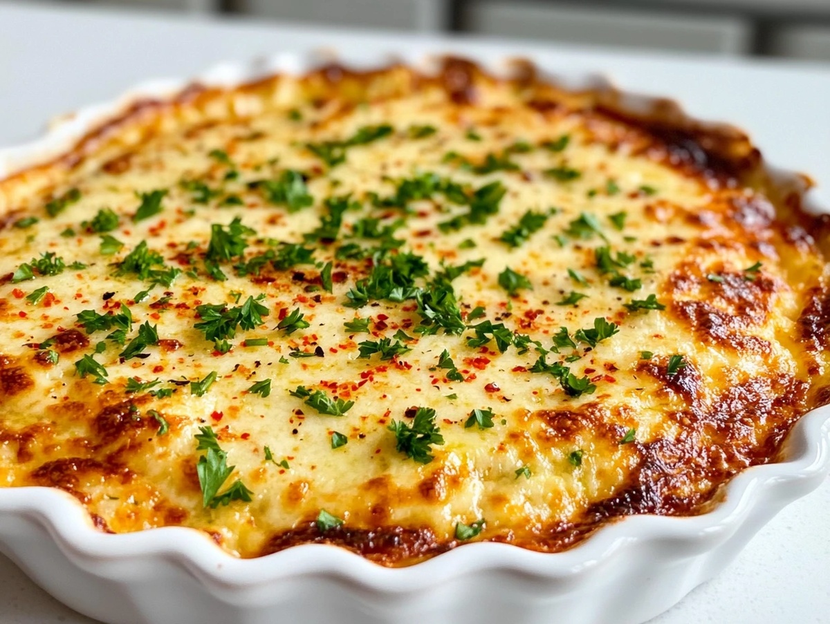 Baked Garlic Bread Dip Recipe
