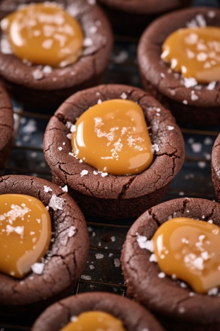 Salted Caramel Brownie Bites Recipe