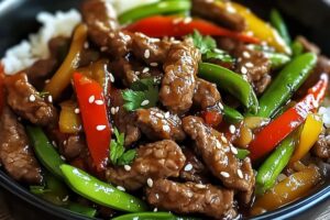 Sesame Ginger Beef Stir-Fry Bowl Recipe