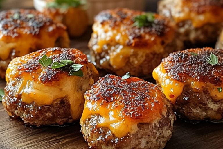 Garlic Cheeseburger Bites Recipe