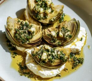 Artichokes On Whipped Ricotta Recipe