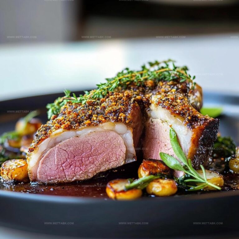 Home Mherb-Crusted Roasted Lamb At Home Recipe