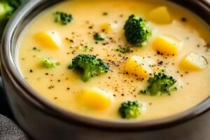 Cheddar Broccoli Potato Soup Recipe