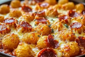 Tater Tot Pizza Casserole Recipe