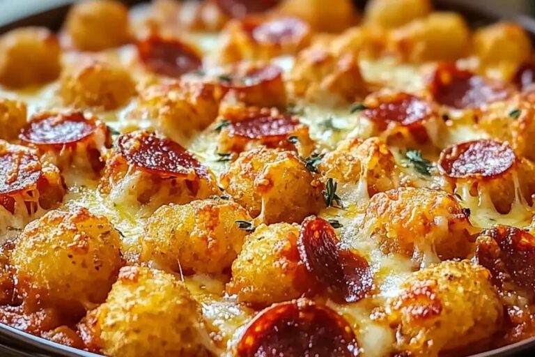Tater Tot Pizza Casserole Recipe