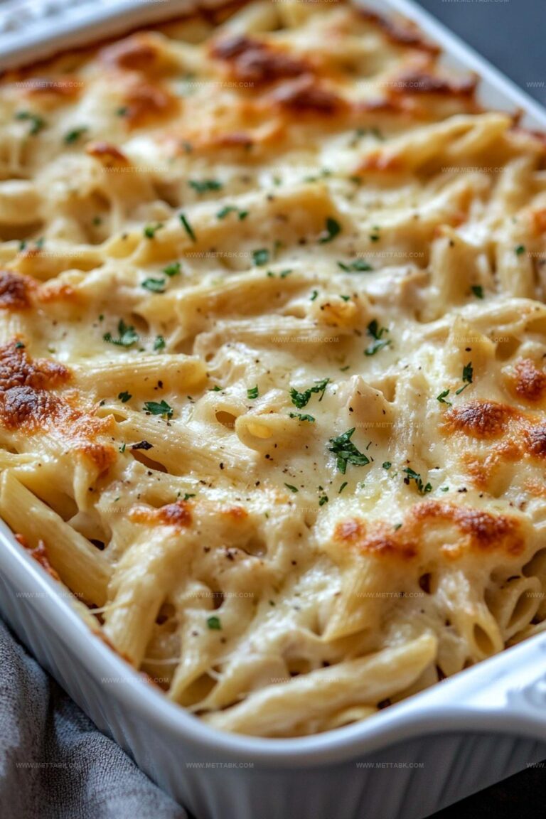 Dump And Bake Chicken Alfredo Casserole Recipe