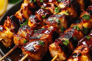 Bbq Beer-Marinated Chicken Skewers Recipe
