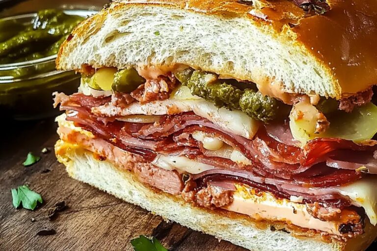 Giant Muffaletta Italian Sandwich Recipe