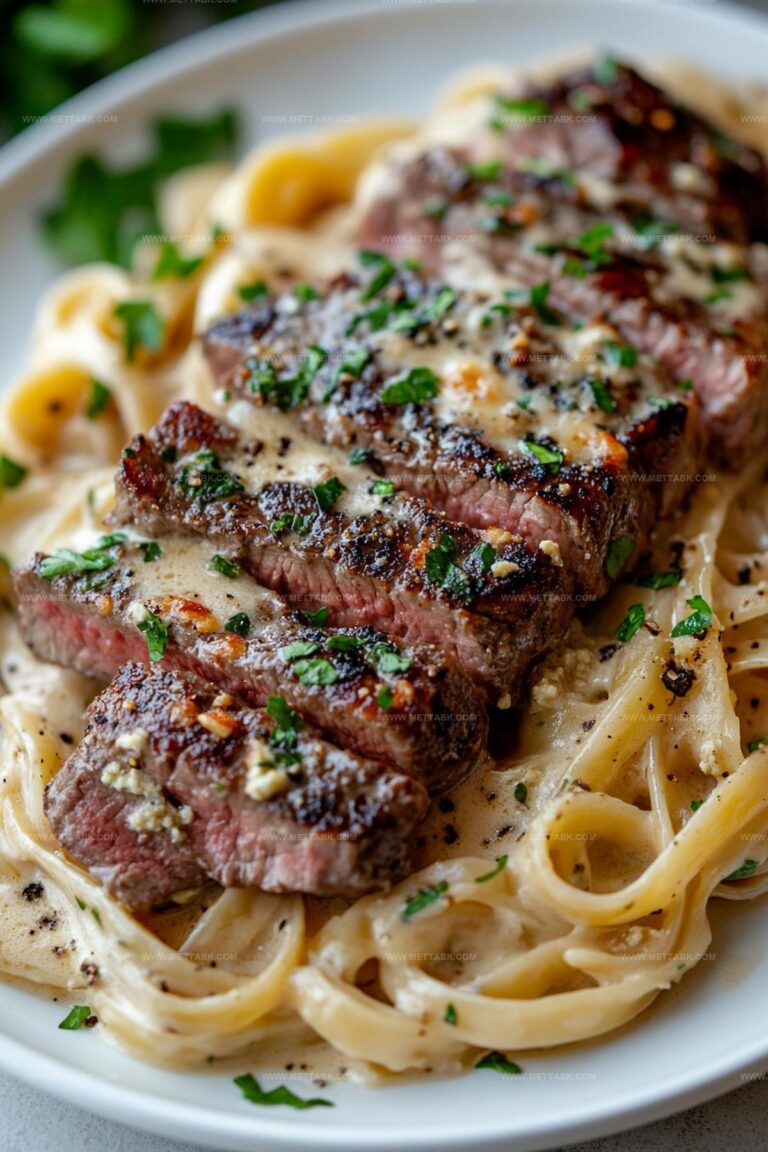 Steak Gorgonzola Alfredo Recipe