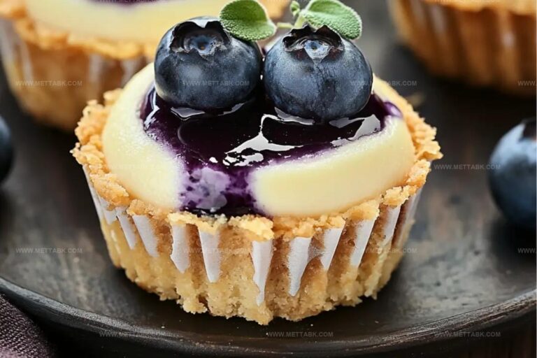 Mini Lemon Blueberry Cheesecakes Recipe