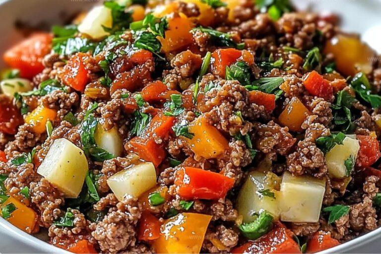 Mediterranean Ground Beef Stir Fry Recipe