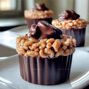 Chocolate Peanut Butter Rice Krispie Cups Recipe