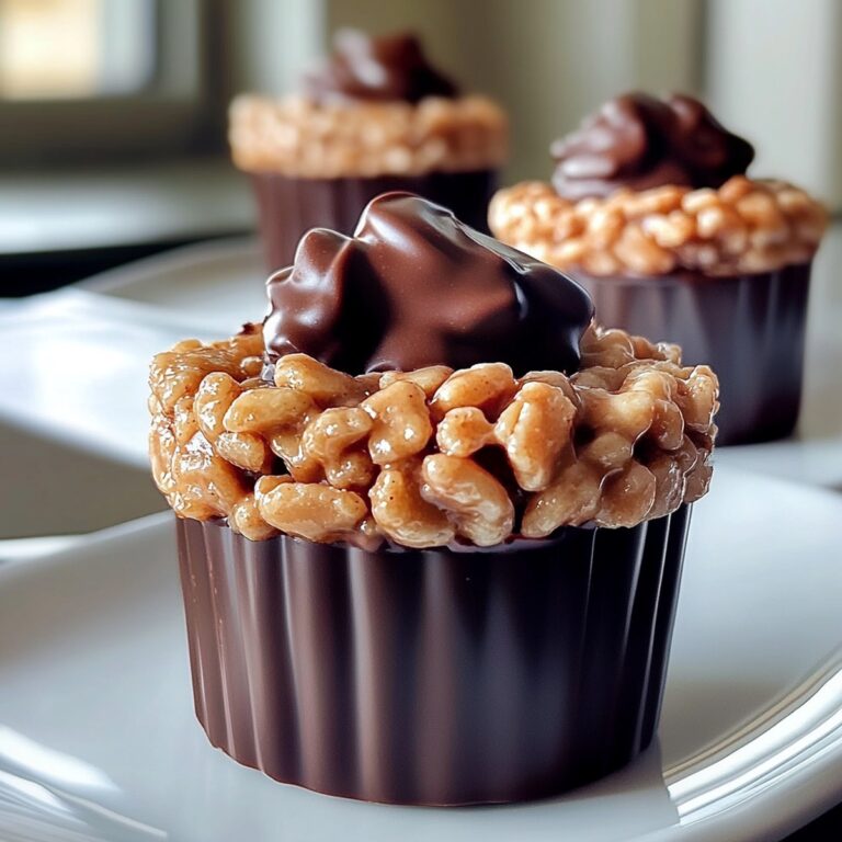 Chocolate Peanut Butter Rice Krispie Cups Recipe