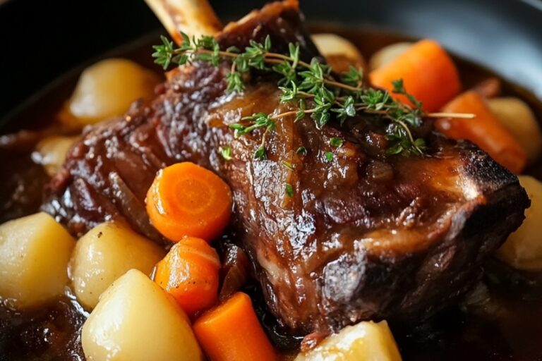 Braised Lamb Shanks With Root Vegetables Recipe
