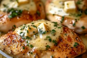 Garlic Chicken With Asiago Gravy Recipe