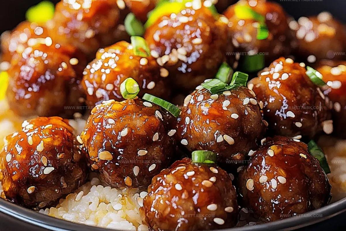 Korean Bulgogi Meatballs Recipe