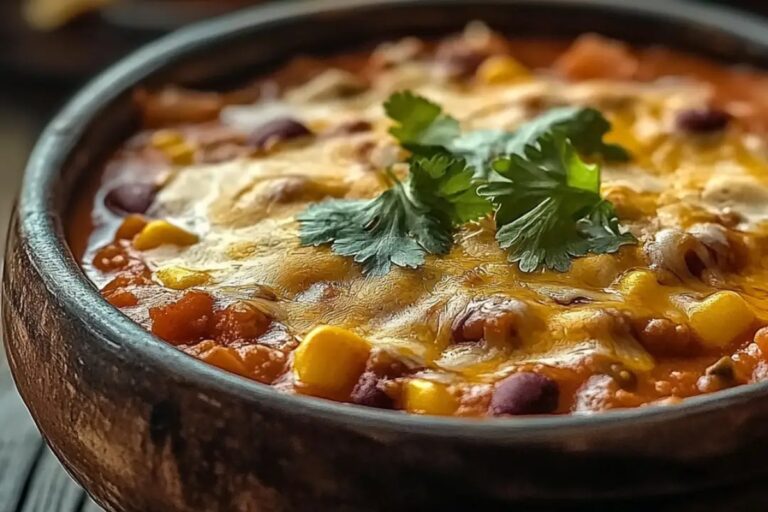 Cheesy Enchilada Chili Recipe