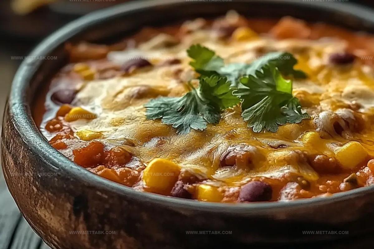 Cheesy Enchilada Chili Recipe
