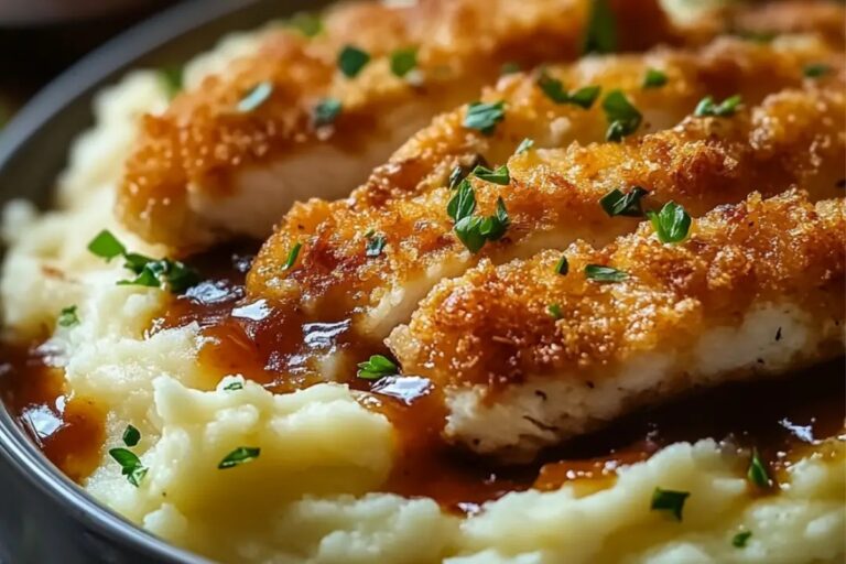 Mashed Potato Casserole With Crispy Chicken Recipe