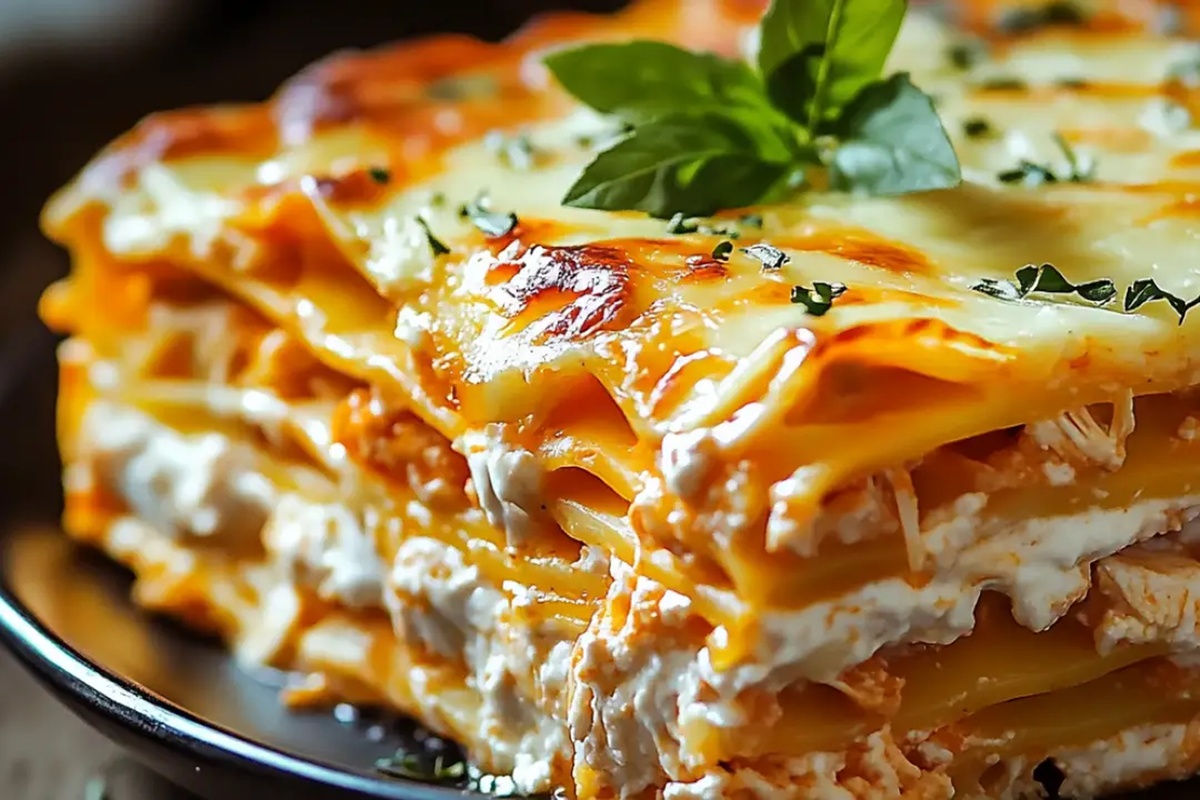 Buffalo Chicken Lasagna With A Ranch Twist Recipe