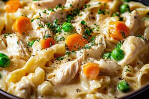 One-Pan Creamy Chicken Pot Pie Pastathe Recipe