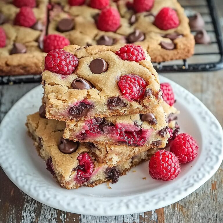 Raspberry And Chocolate Chip Cookie Bars Recipe
