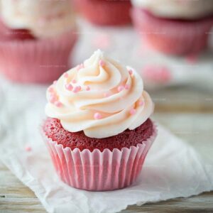 Sweet Pink Velvet Cupcakes With Cream Cheese Frosting Recipe